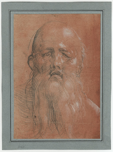 Głowa brodatego starca