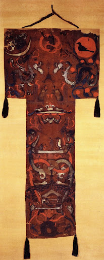 T-Shaped Painting on Silk