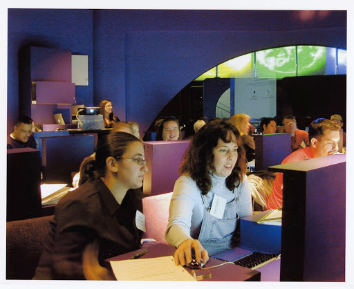 Program participants in the Cyberspace Classroom