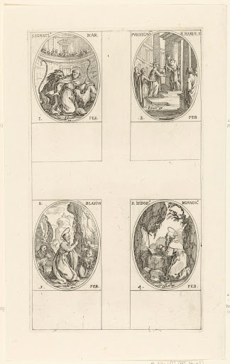Heilige Ignatius van Antiochië, Presentatie van Christus in de tempel (Maria-Lichtmis), Heilige Blasius, Heilige Isidorus van Pelusium (1-4 februari)