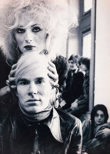 Portrait of Andy Warhol and Candy Darling