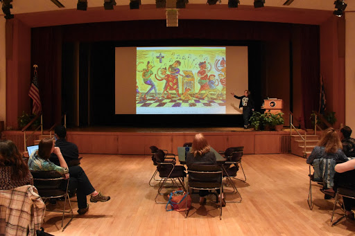 Lynda Barry Visits NASA Goddard