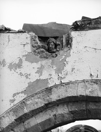 An exposed carved head in the Church of St Mary Arches, Mary Arches Street, Exeter, Devon