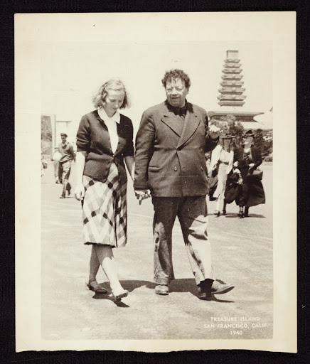 Photograph of Emmy Lou Packard and Diego Rivera, San Francisco, California