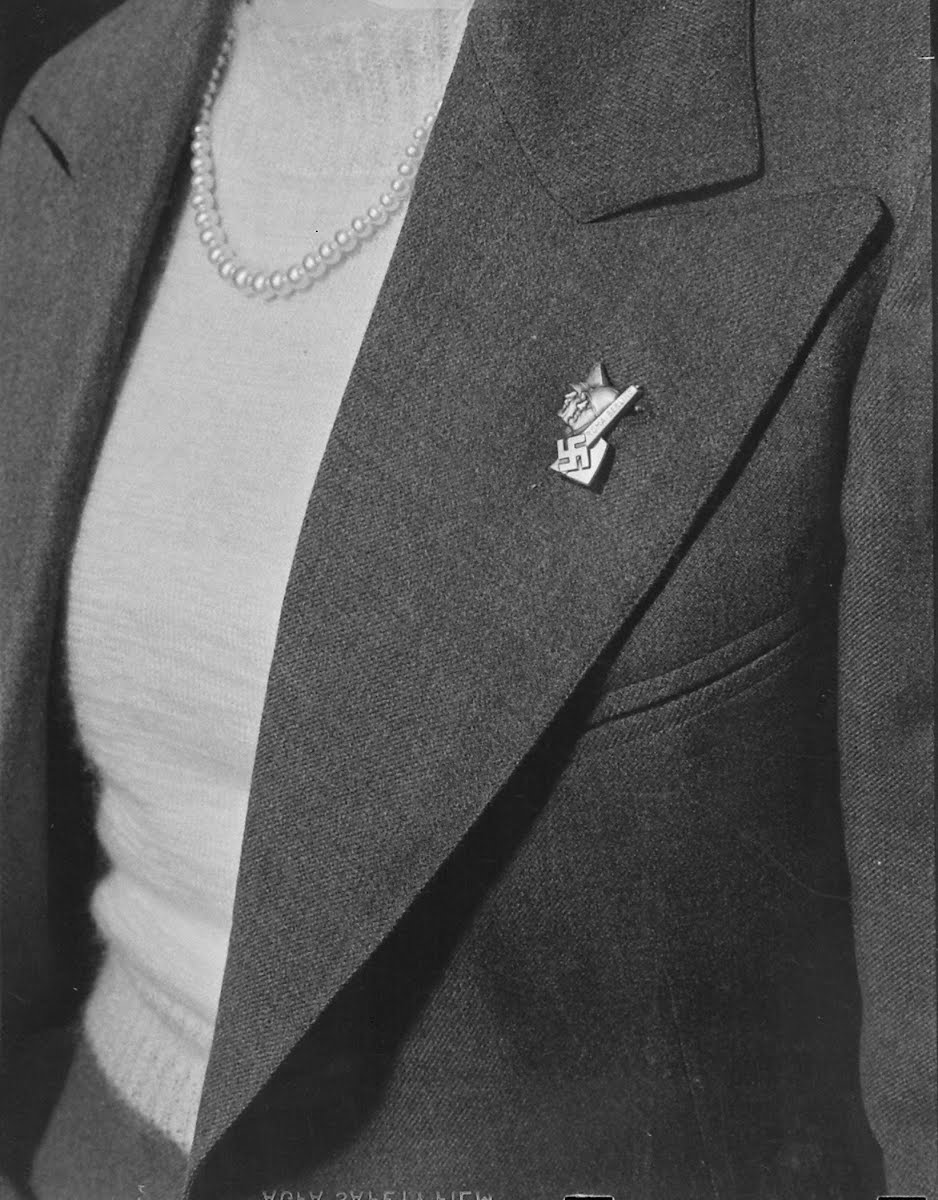 Mussolini And Hitler Pins