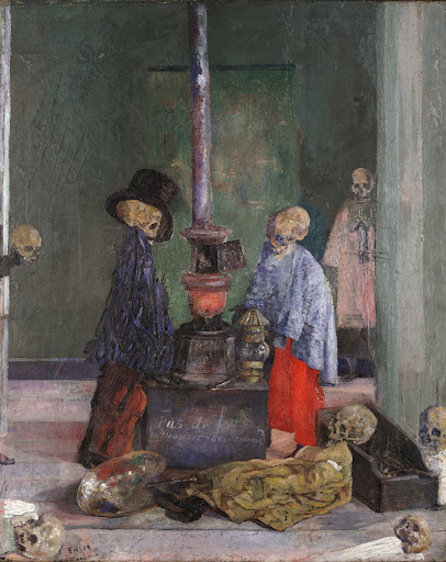 Skeletons Warming Themselves