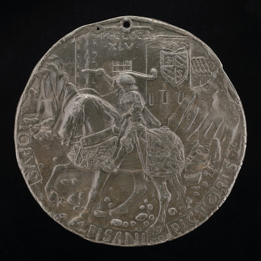 Sigismondo on a Charger before a Fortress [reverse]