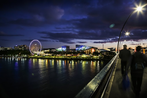 View of QPAC at Night