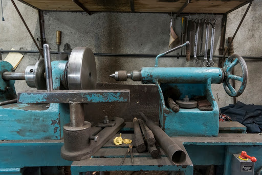 Copper craft: The workshop area