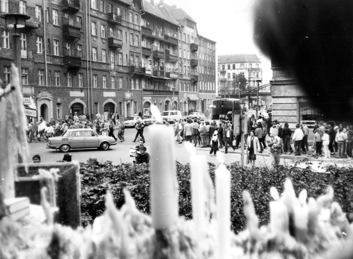 Kerzen an der Gethsemanekirche