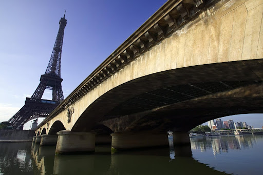 Seine River with Eiffel Tower, Paris