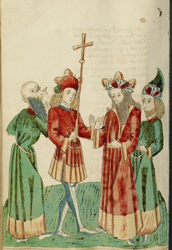 Avenir and Josaphat with Two Scholars