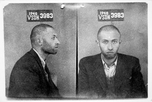 Menachem Begin as a prisoner by the Soviets in Vilna