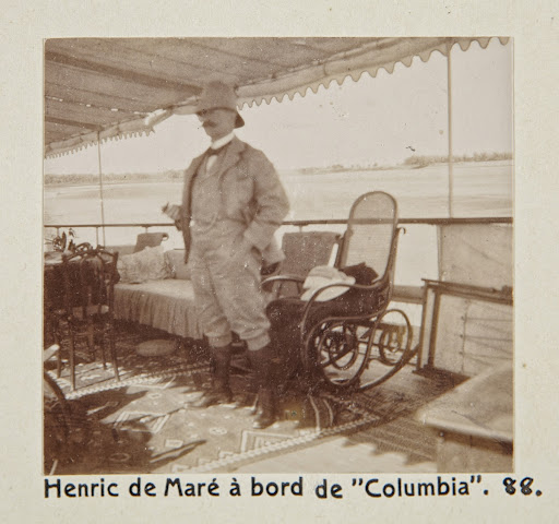 Henric de Maré on board the SS Columbia