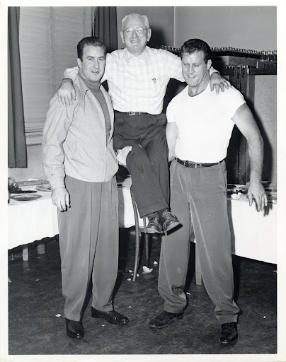 Carried in style by Ben and Mike Sharpe