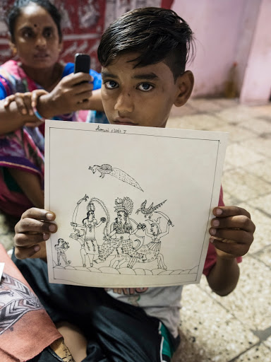 Mata ni Pachedi: Jagdish Chitara's younger son is an aspiring artist