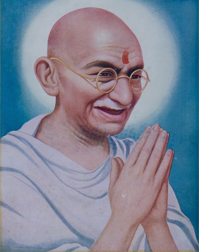 Portrait of Mahatma Gandhi