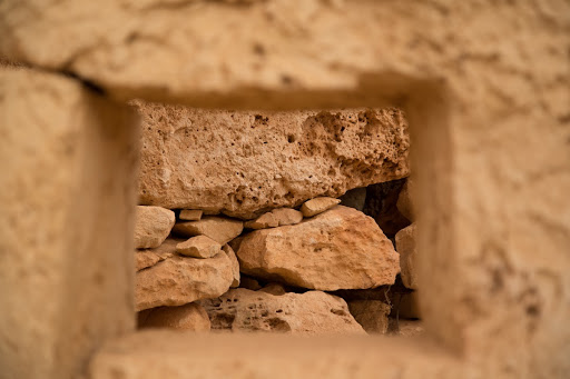 Squarish opening inside Mnajdra Temples
