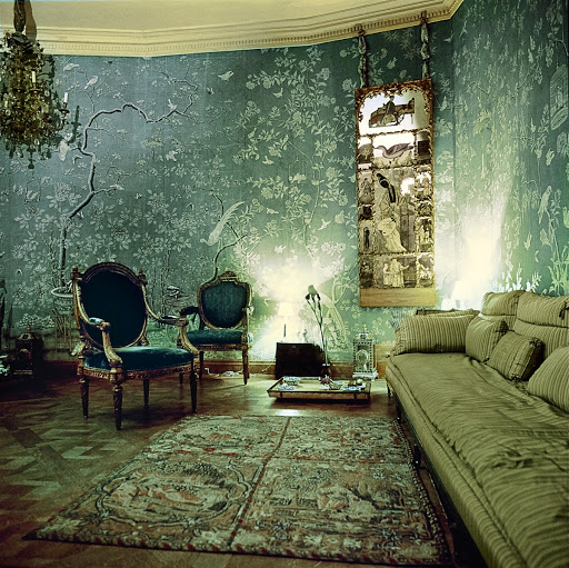 Green Room in Pauline de Rothschild's Home, Vogue