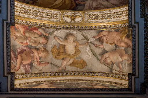 Detail of Cherub decoration in the Chapel of the Annunciation