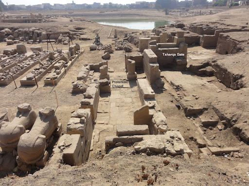 Taharqa Gate & Ptolemaic chapel after restoration