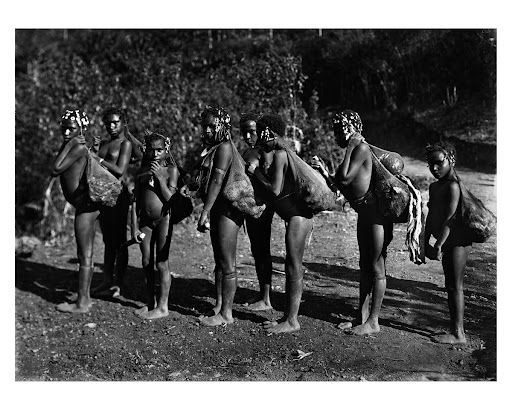 Group of women at Ononge village, Central Province, July 1921