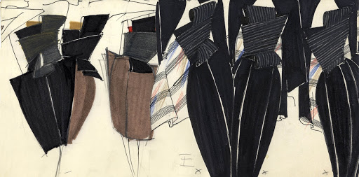 Gianfranco Ferré, Sketch Fall / Winter 1981