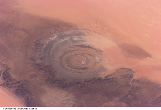Richat Structure, Mauritania as seen by Expedition Two crew