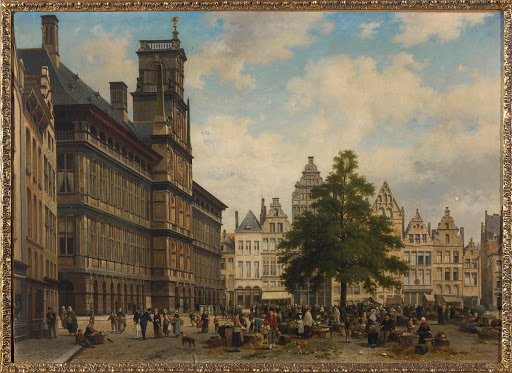 Grote Markt with liberty tree