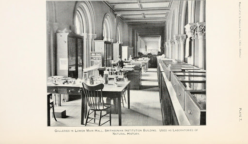 Smithsonian Institution Building - Lower Main Hall Laboratory of Natural HIstory Annual Report of 1903