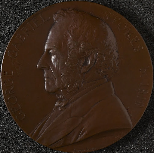 Bronze medal commemorating George Gabriel Stokes