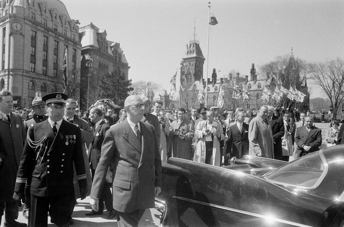 Arrival President De Gaulle In Ottawa