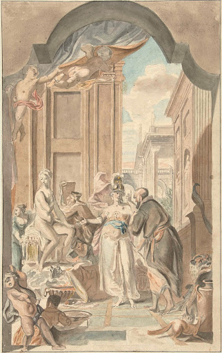 Pallas Athene in het atelier van Prometheus