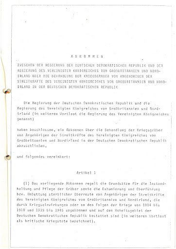 Abkommen mit dem Vereinigten Königreich von Großbritannien und Nordirland zur Kriegsgräberfürsorge