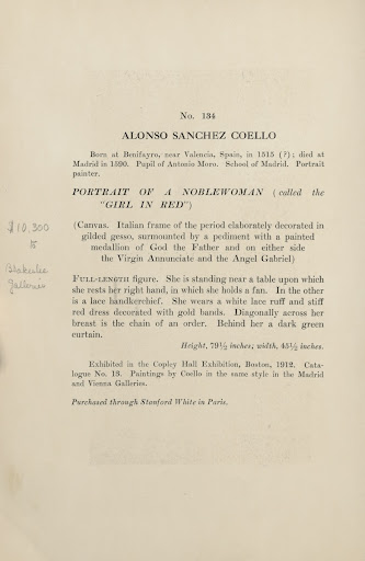 Object description of "Portrait of a Noblewoman"