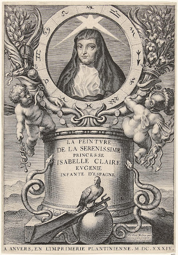 Portret van Isabella Clara Eugenia, infante van Spanje