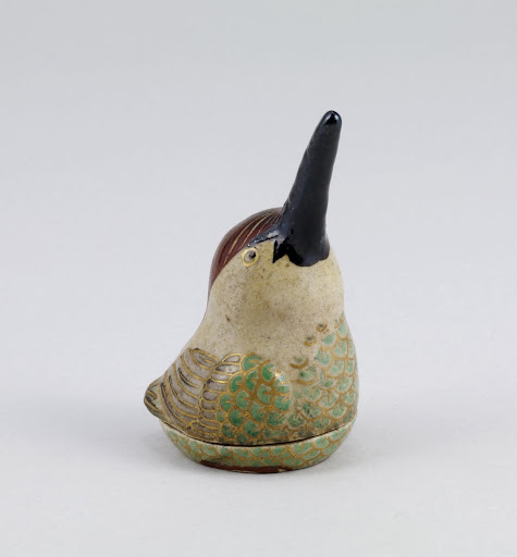 Incense case, Design of a common Indian kingfisher