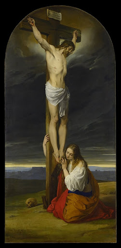 Crucifixion with Mary Magdalene Kneeling and Weeping