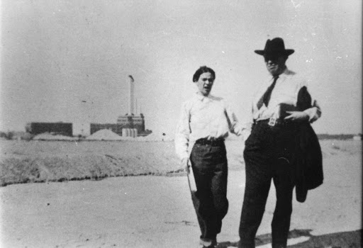 Frida and Diego at the Ford Motor Company's Rouge Factory in Detroit