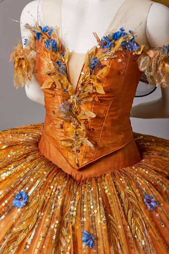 Detail of the tutu for the Fairy of Generosity in David McAllister's The Sleeping Beauty