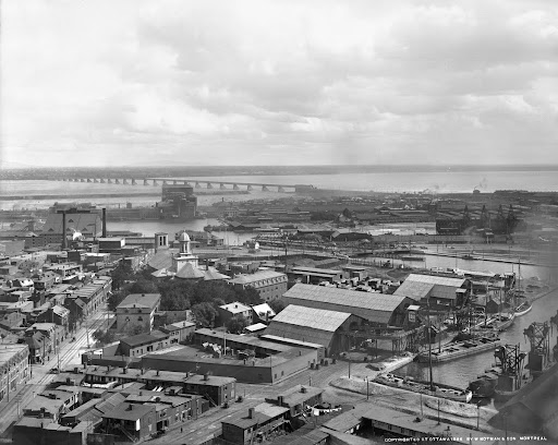 Montreal from Street Railway Power House chimney, QC