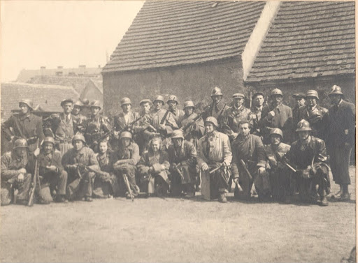 Volunteers active in Nové Strašecí during the revolutionary days of May 1945.