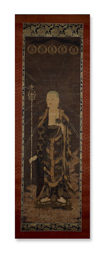Mandala of the Kasuga Shrine Deity in the form of the bodhisattva Jizō, a hanging scroll painting