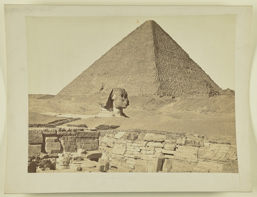 [Great Sphinx and pyramid, Giza]