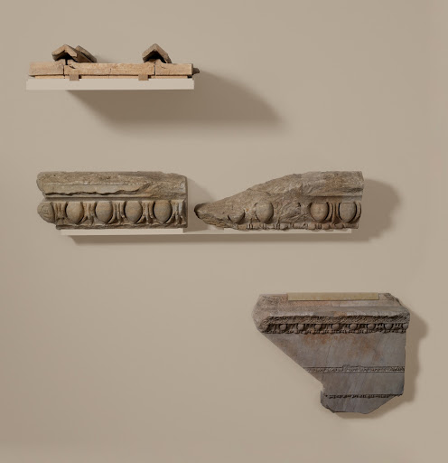 Marble roof tiles from the Temple of Artemis at Sardis