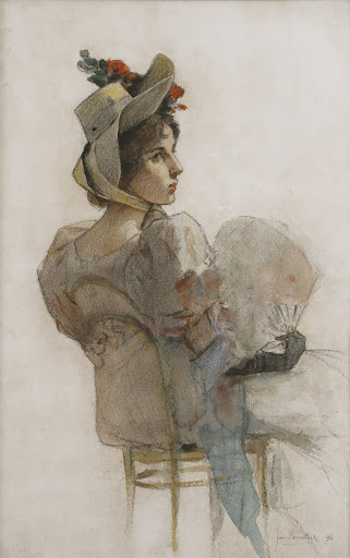Woman with a Fan