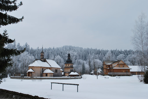 View of the Museum - church and vicarage