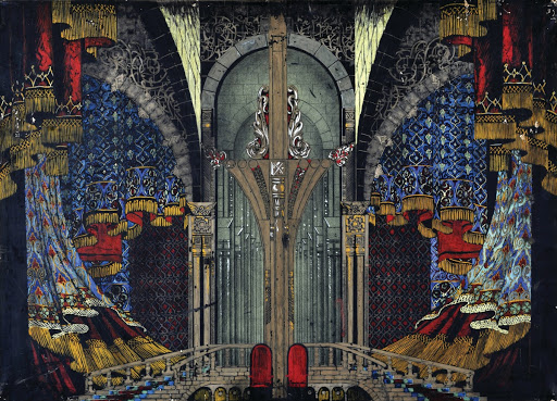 Decoration sketch for the opera 'Tariel's Tale'