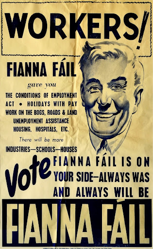 Fianna Fail Election Poster 'Workers' (1948).