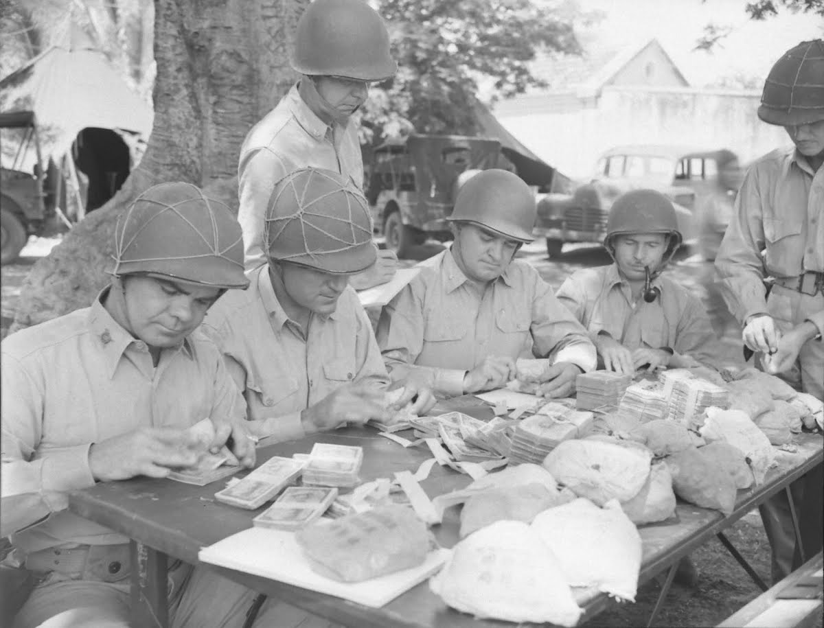 Marines Officers On Guadal Canal